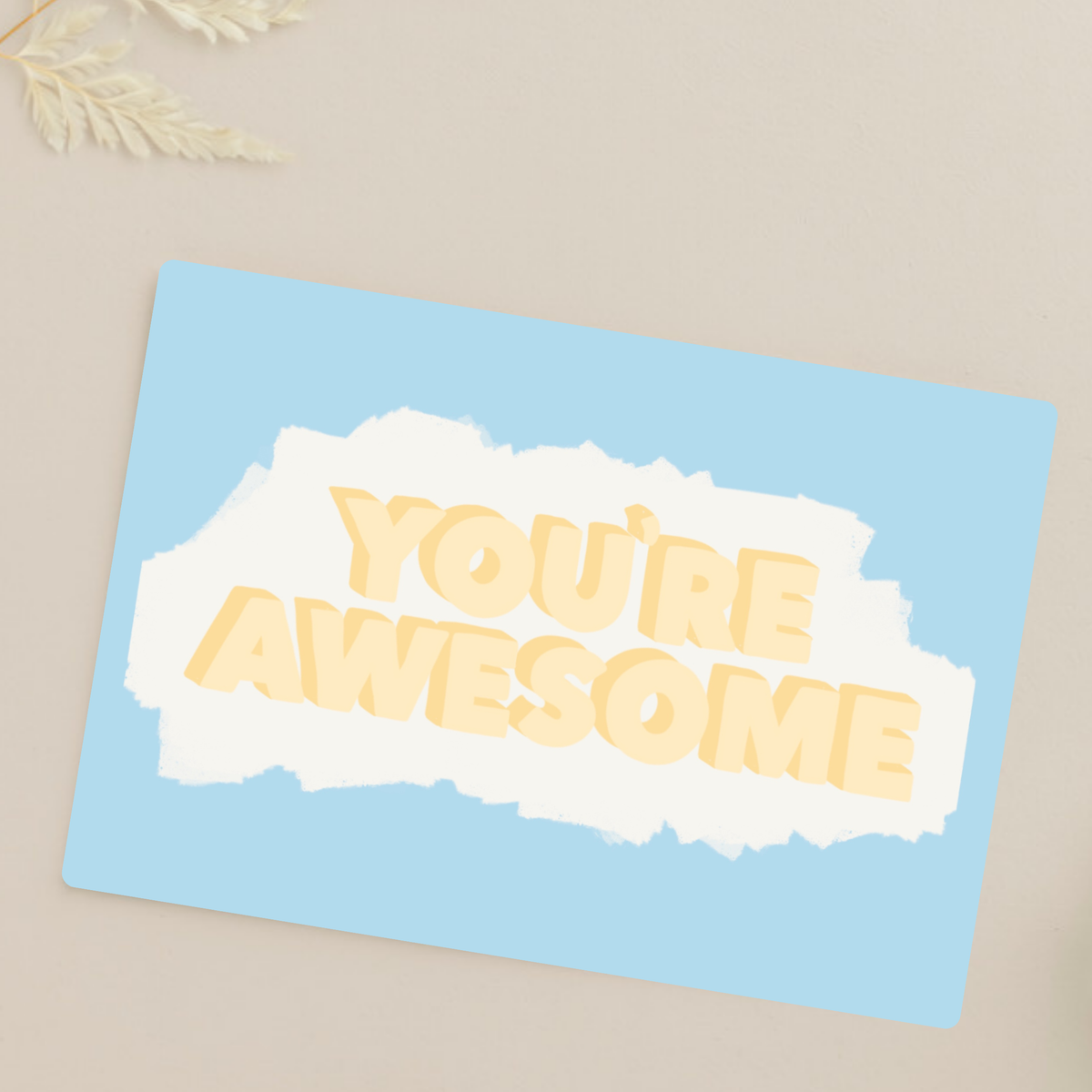 Add-On: You're Awesome Postcard