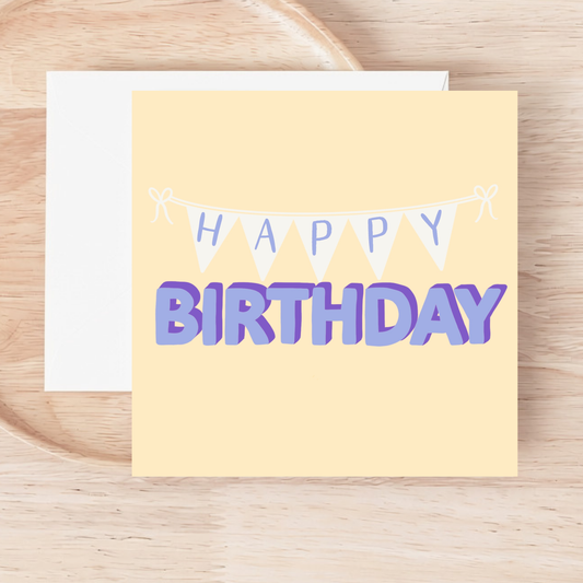 Add-On: Birthday Bunting Card