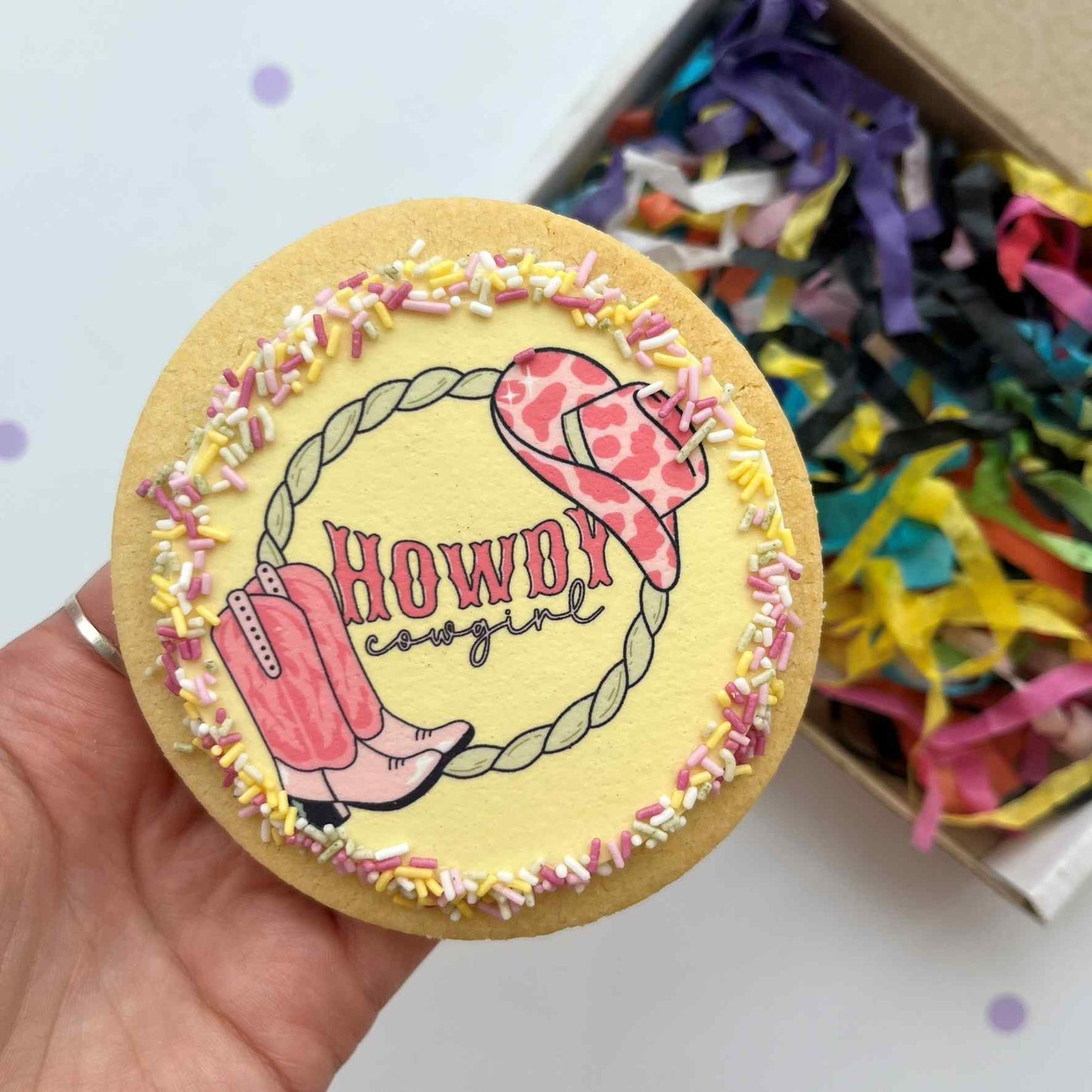Cowgirl Cookie Card