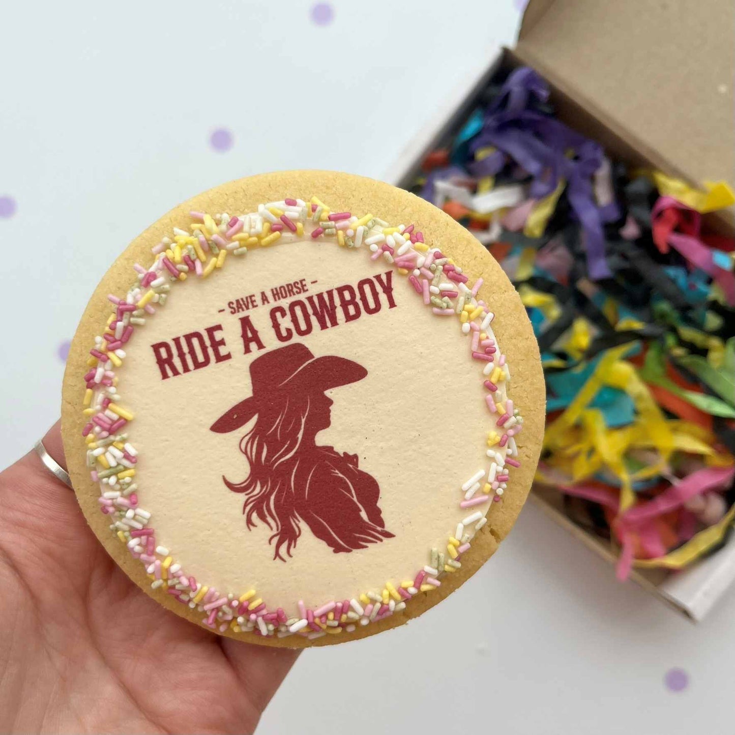 Cowgirl Cookie Card